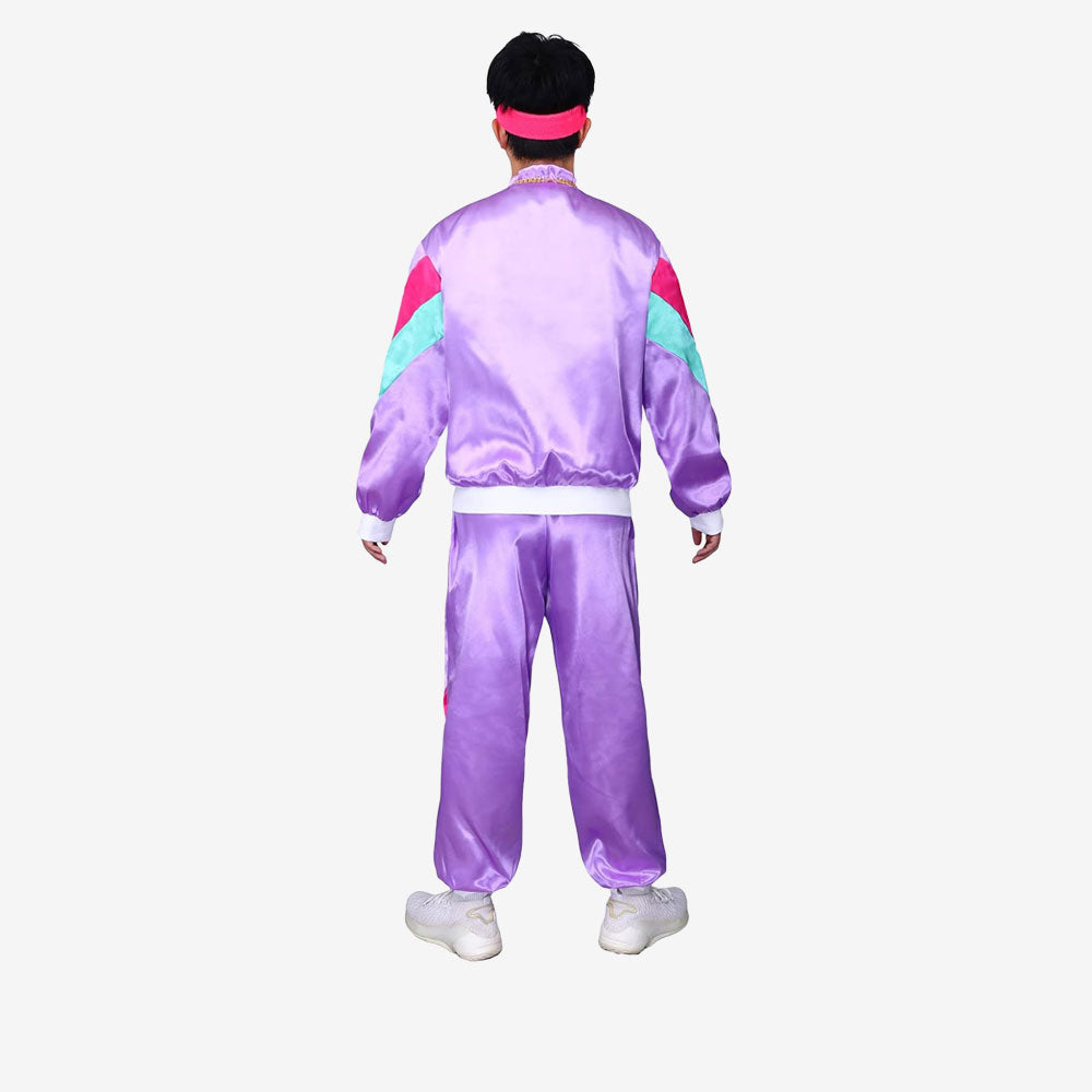 Costume Homme Rétro Violet & Turquoise