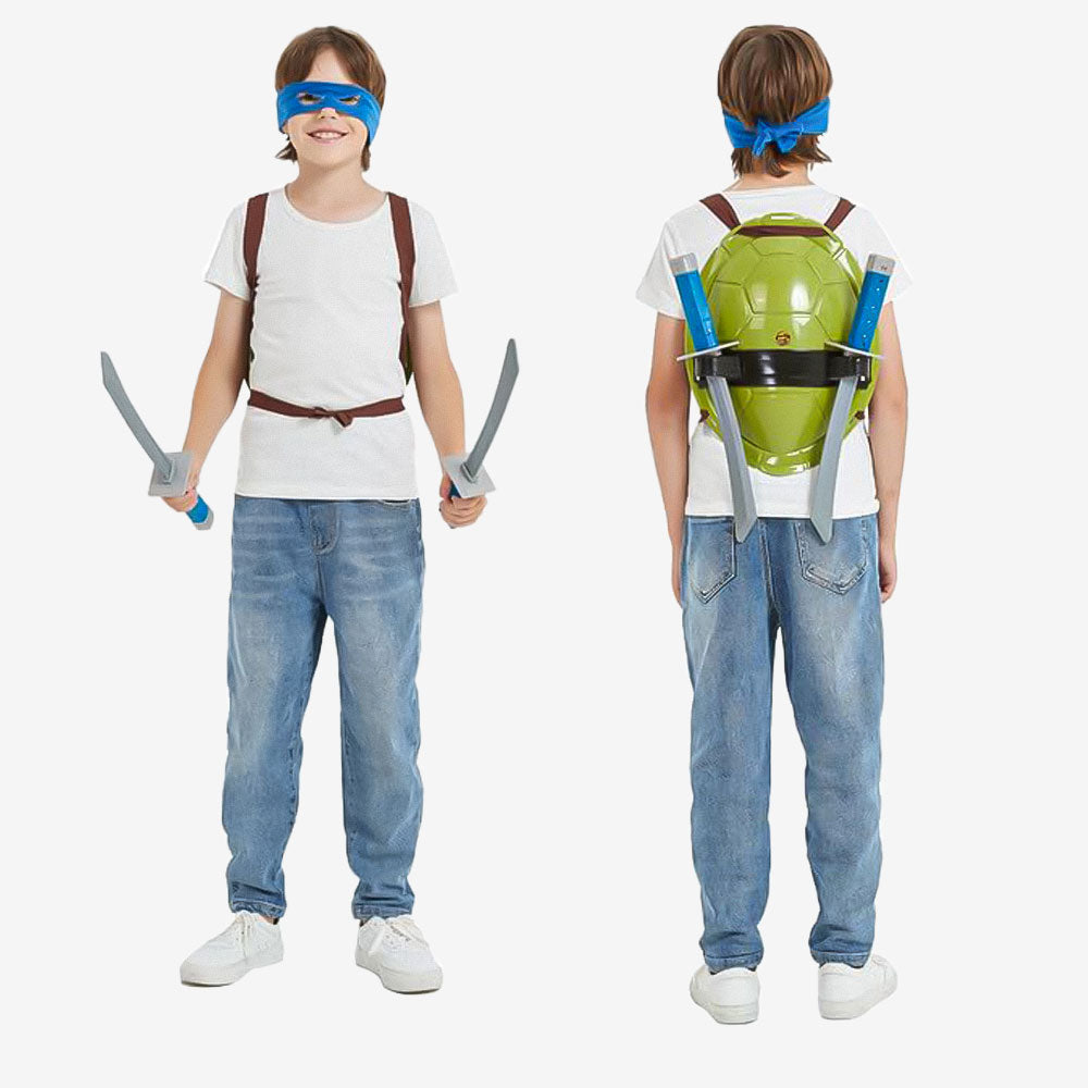 Déguisement de guerrier mutant bleu pour enfant