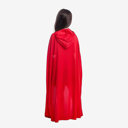 Costume Cape rouge à capuche pour fille