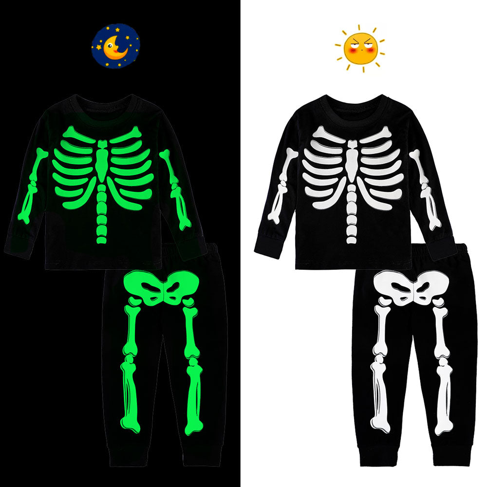 Costume pour Enfant Squelette Fluorescent