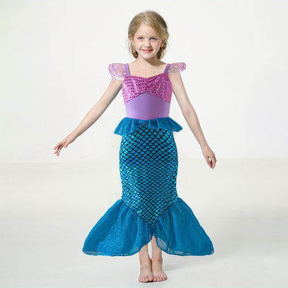 Déguisement sirène scintillante pour fille