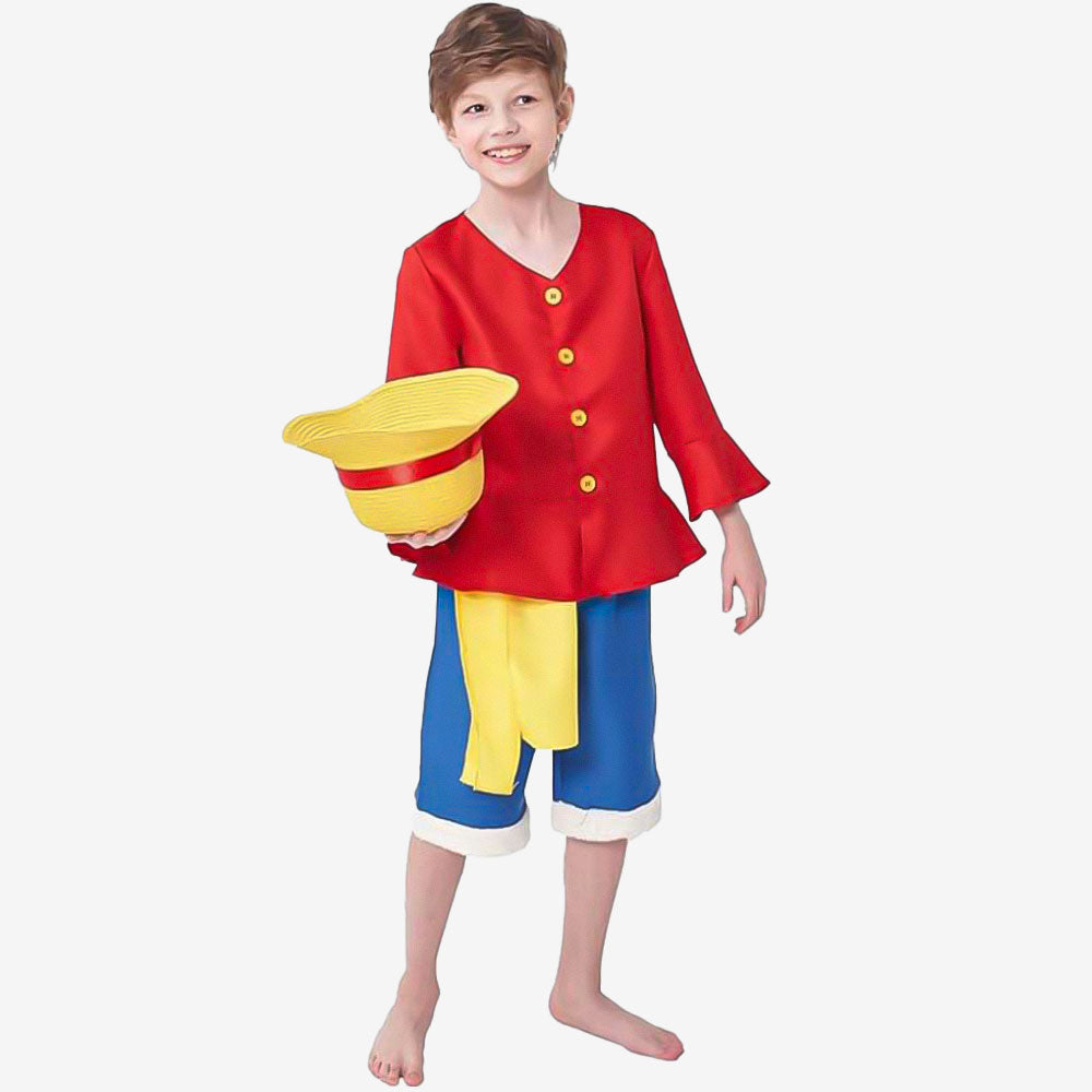 Déguisement Enfant Pirate Rouge et Jaune