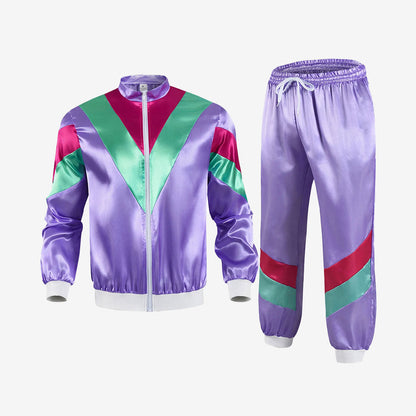 Costume Homme Rétro Violet & Turquoise