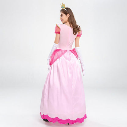 Déguisement robe de princesse rose adulte