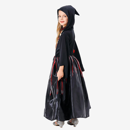 Déguisement robe noire à capuche pour enfant