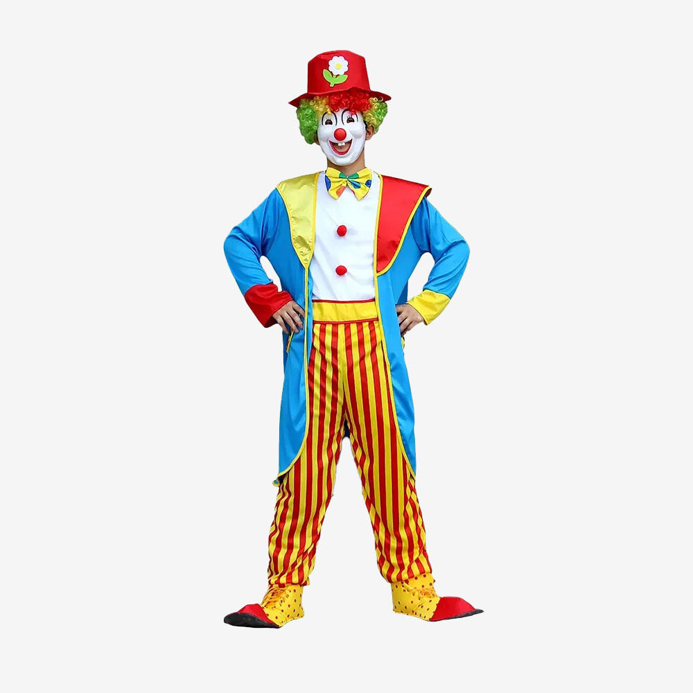 Déguisement de Clown Coloré – Version Adulte & Enfant