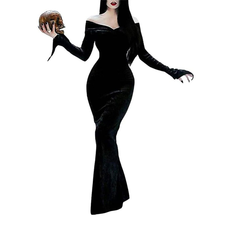 Déguisement femme élégance ténébreuse