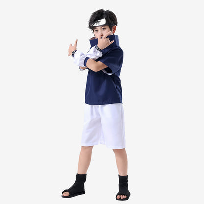 Déguisement de ninja bleu enfant