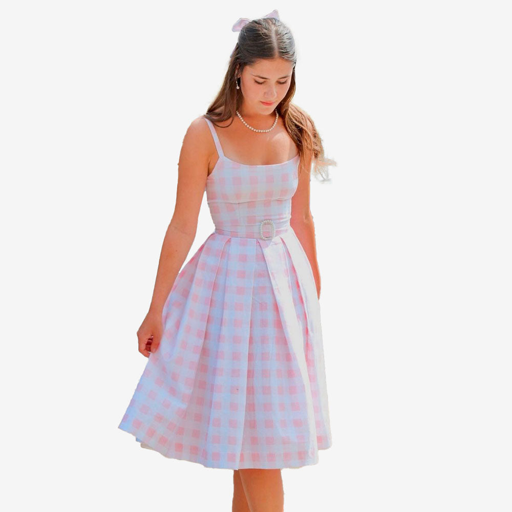 Robe de Poupée Rose pour Femme