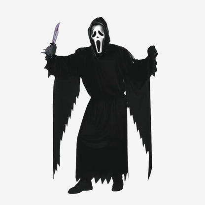 Déguisement spectre noir à capuche enfant