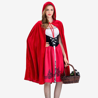 Déguisement jeune fille au manteau rouge adulte