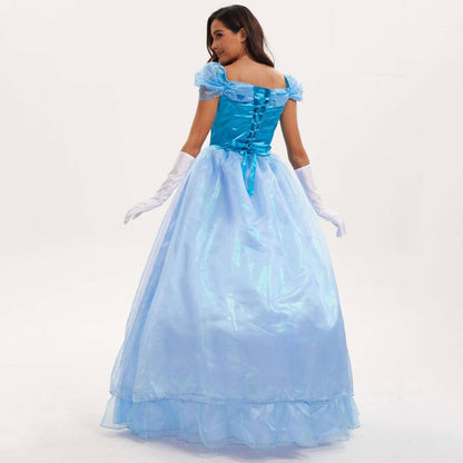Déguisement princesse bleu ciel femme