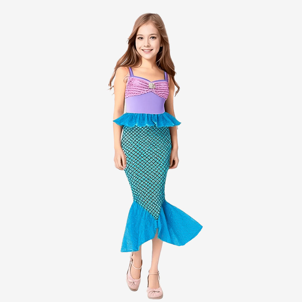 Déguisement sirène scintillante pour fille