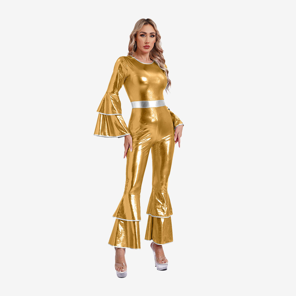 Déguisement Disco Femme – Combinaison Métallisée