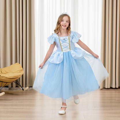 Déguisement princesse bleue enfant