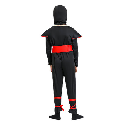 Déguisement enfant ninja rouge et noir