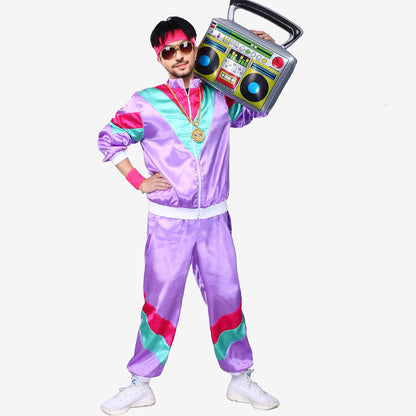 Costume Homme Rétro Violet & Turquoise