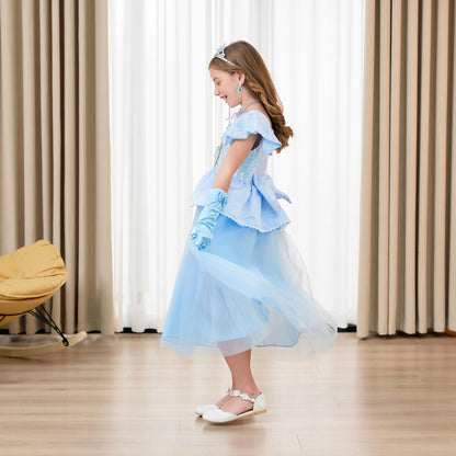 Déguisement princesse bleue enfant