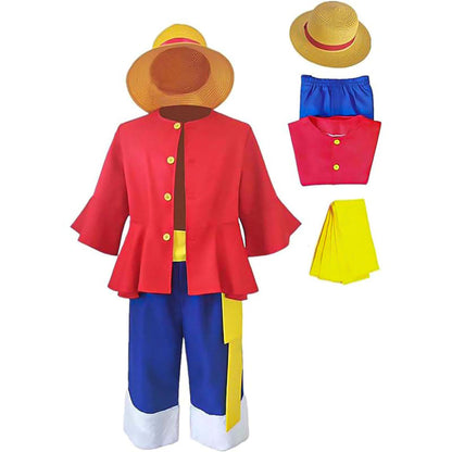 Déguisement Enfant Pirate Rouge et Jaune