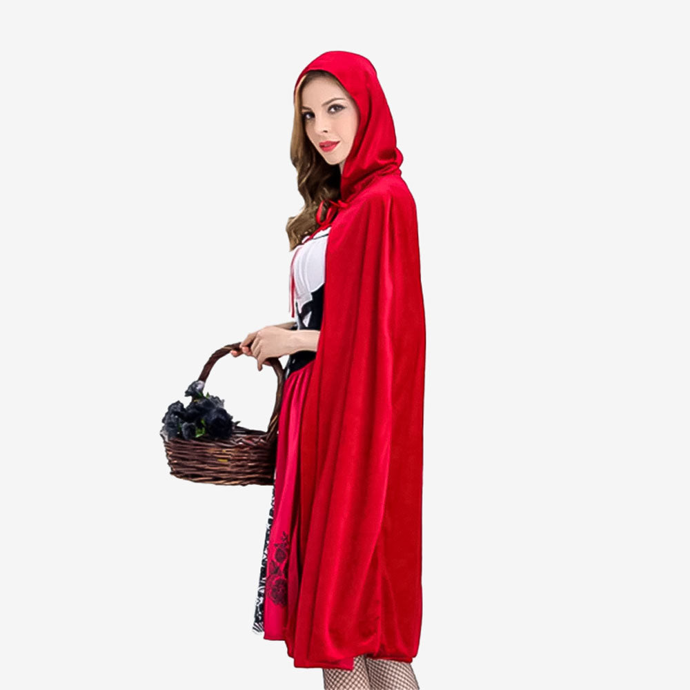 Déguisement jeune fille au manteau rouge adulte