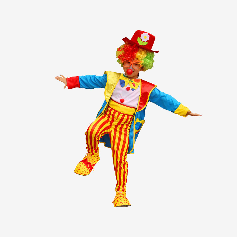 Déguisement de Clown Coloré – Version Adulte & Enfant