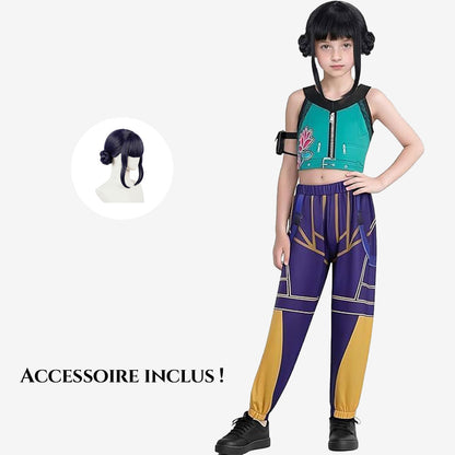 Costume cosplay coloré pour fille