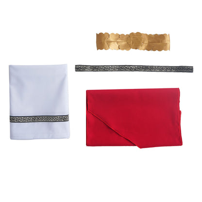 Déguisement Romain Homme avec Toge Rouge