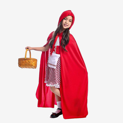 Costume Cape rouge à capuche pour fille