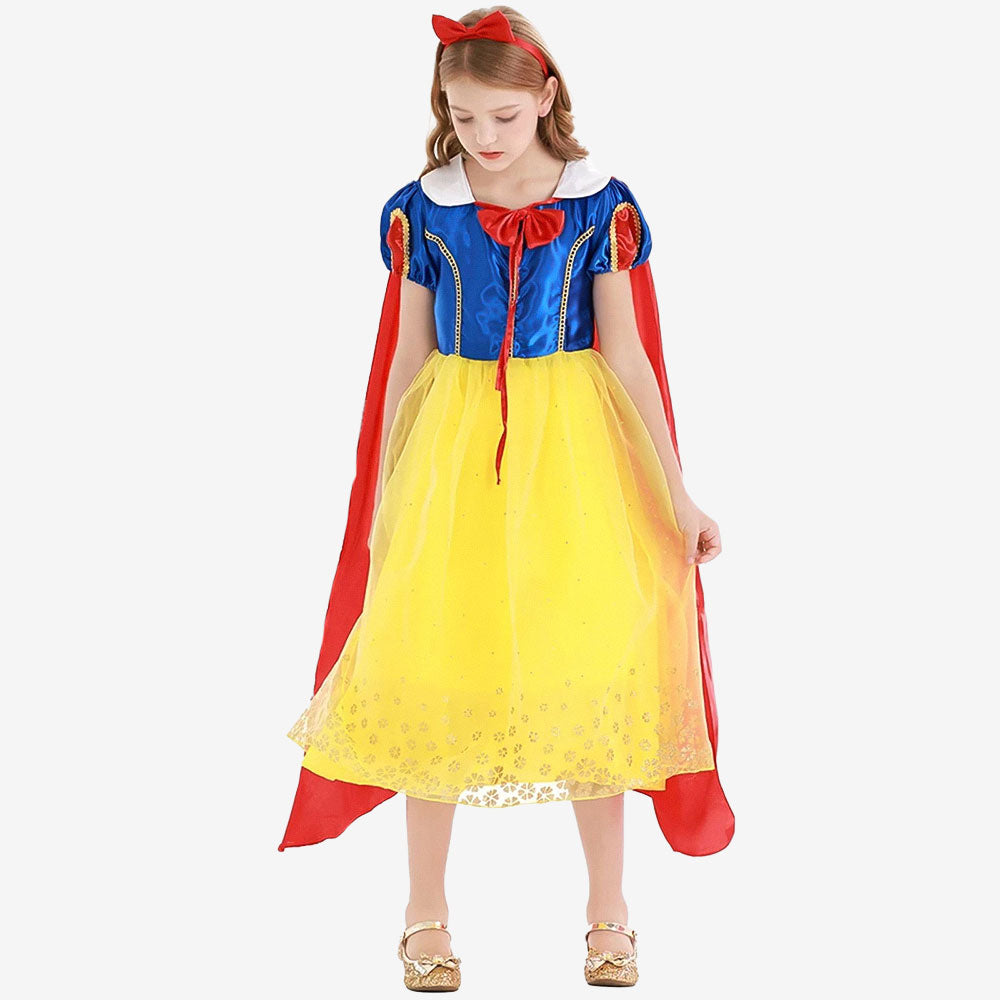 Déguisement de princesse jaune et bleue