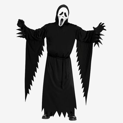 Déguisement spectre noir à capuche enfant