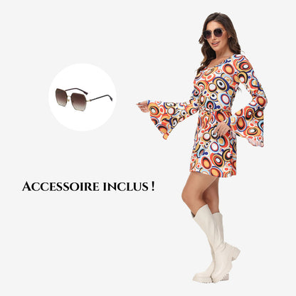 Déguisement Disco Femme – Robe Psychédélique