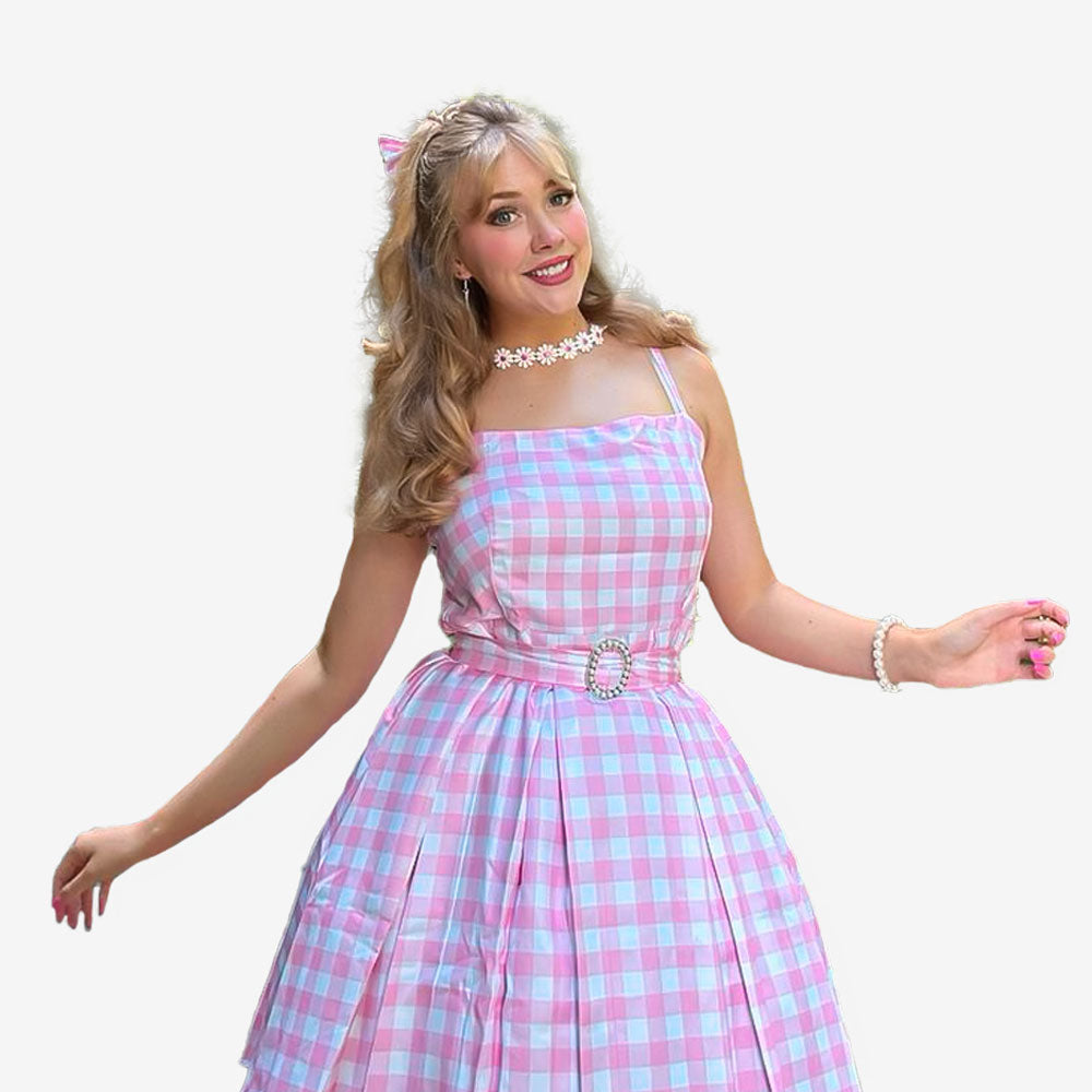 Robe de Poupée Rose pour Femme