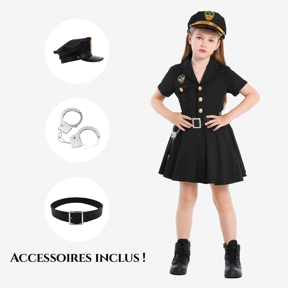 Déguisement d’agente de police pour enfant