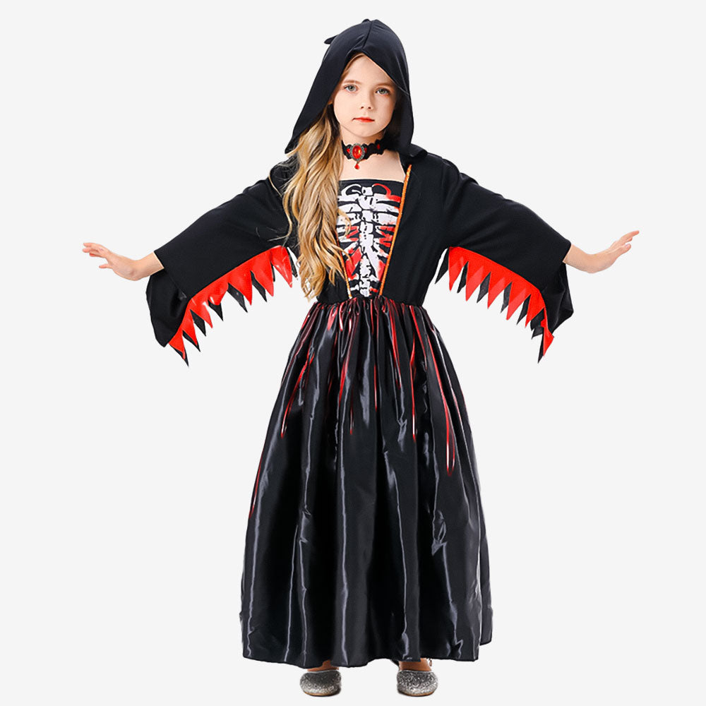 Déguisement robe noire à capuche pour enfant