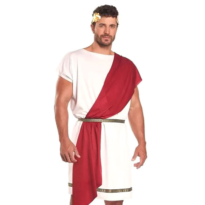 Déguisement Romain Homme avec Toge Rouge