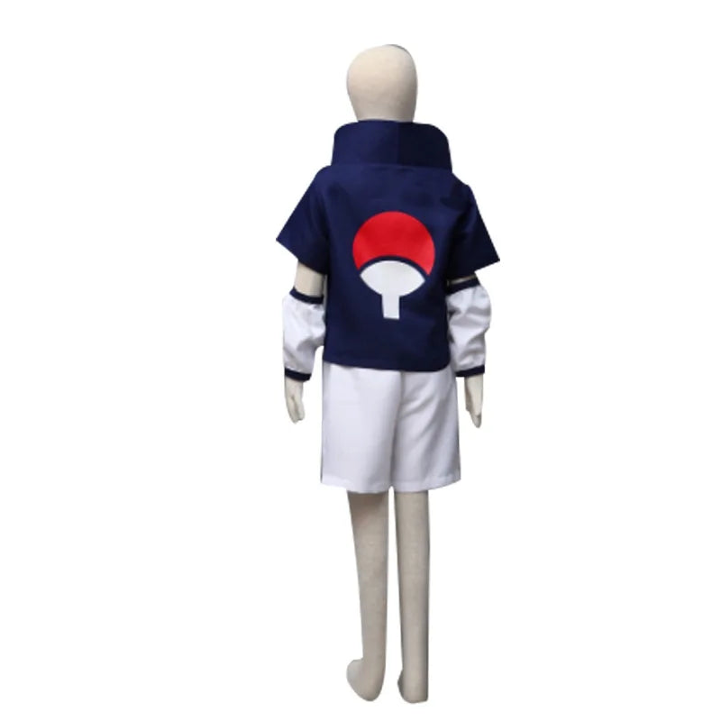 Kids Adult Uchiha Cosplay Costume Festival Perform Costume Men Child Sasuke Dress up Kid Halloween Costume