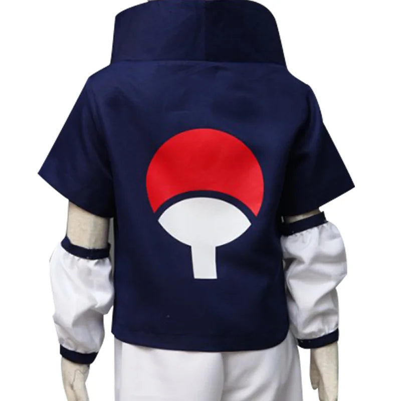 Kids Adult Uchiha Cosplay Costume Festival Perform Costume Men Child Sasuke Dress up Kid Halloween Costume