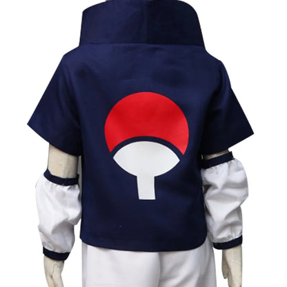 Kids Adult Uchiha Cosplay Costume Festival Perform Costume Men Child Sasuke Dress up Kid Halloween Costume