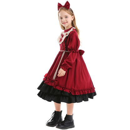 Déguisement princesse rouge pour enfant