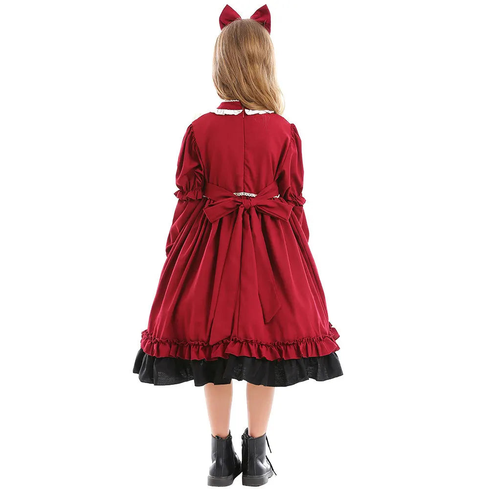 Déguisement princesse rouge pour enfant