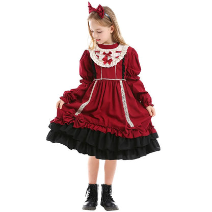 Déguisement princesse rouge pour enfant