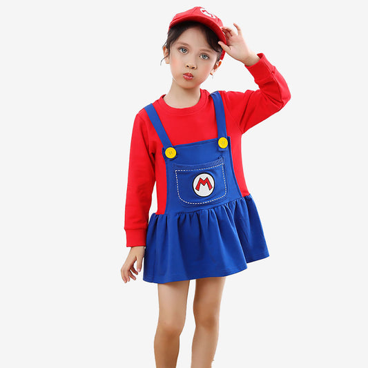 Déguisement d'héroïne rouge pour Fille