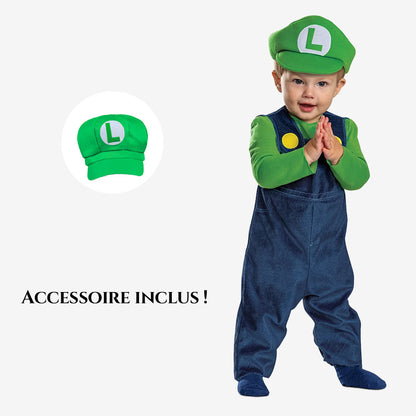Costume Bébé Petit Plombier Vert & Bleu