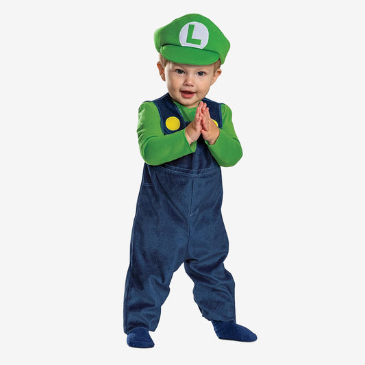 Costume Bébé Petit Plombier Vert & Bleu