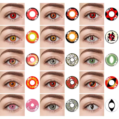 Lentilles de déguisement colorées – effets surnaturels