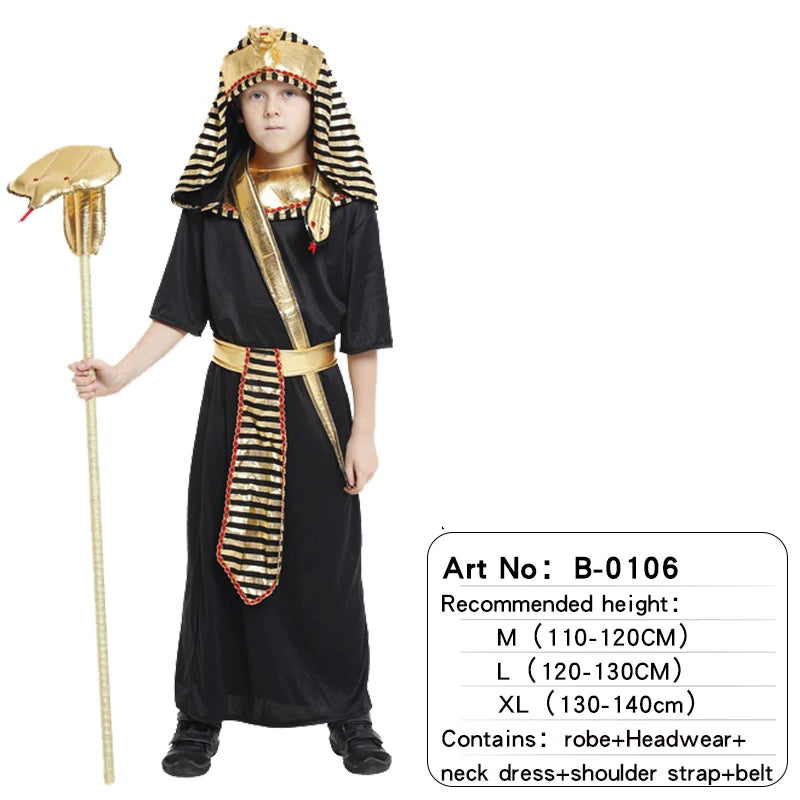 Enfants egypte ancienne pharaon égyptien cléopâtre Prince princesse Costume pour enfants Cosplay Anime Cosplay