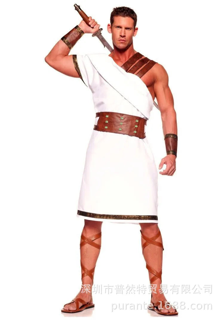 Cosplay ancien grec romain gladiateur ensemble de costumes adultes hommes femmes Halloween carnaval habiller fête soldat romain déguisement