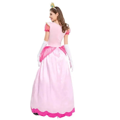Nieuwe Prinses Jurk Paleis Party Koningin Rok Roze Perzik Bloesem Kleding Anime Halloween Kostuums voor Vrouwen