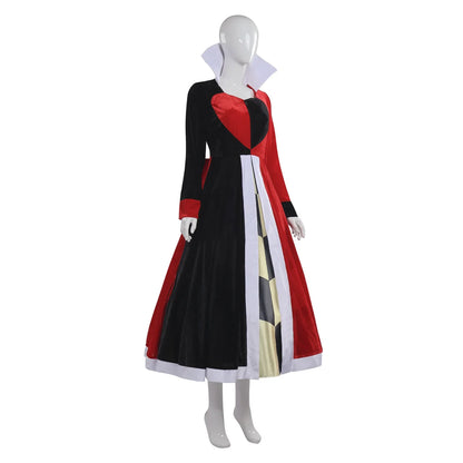 Halloween reine des coeurs Costume Alice au pays des merveilles robe femmes adulte Sexy Poker reine Cosplay Halloween déguisement grande taille