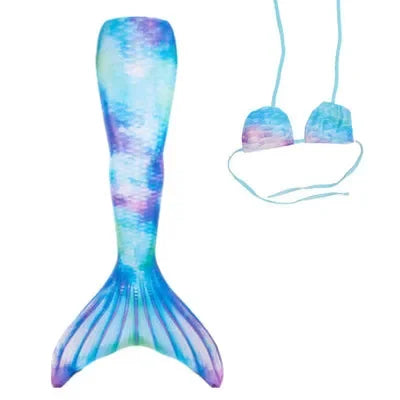 Queue de sirène de natation pour enfants et adultes, cosplay spinal pour filles, costume de sirène, cadeau de fête pour enfants, maillot de bain avec nageoire monopalme, nouveau